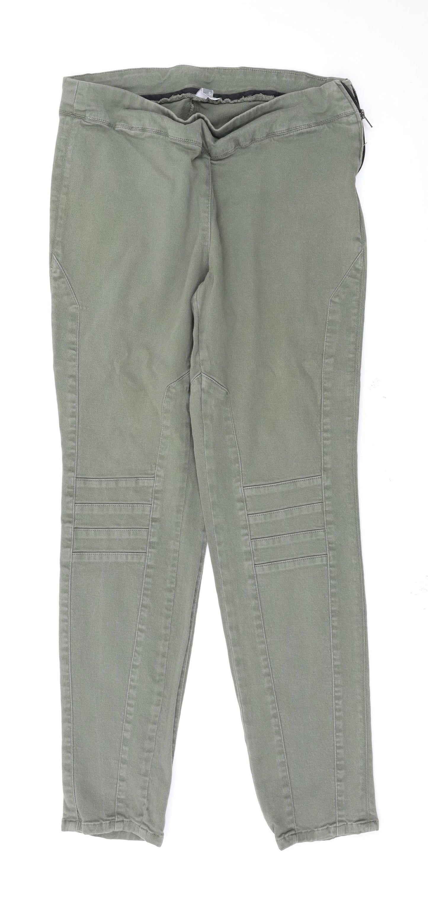 Womens UK Size 14 Wallis Regular Fit Skinny Green Jeans