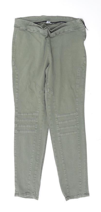 Womens UK Size 14 Wallis Regular Fit Skinny Green Jeans
