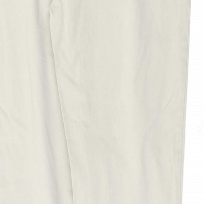 Womens UK Size 14 Marks and Spencer Regular Fit  Beige Trousers