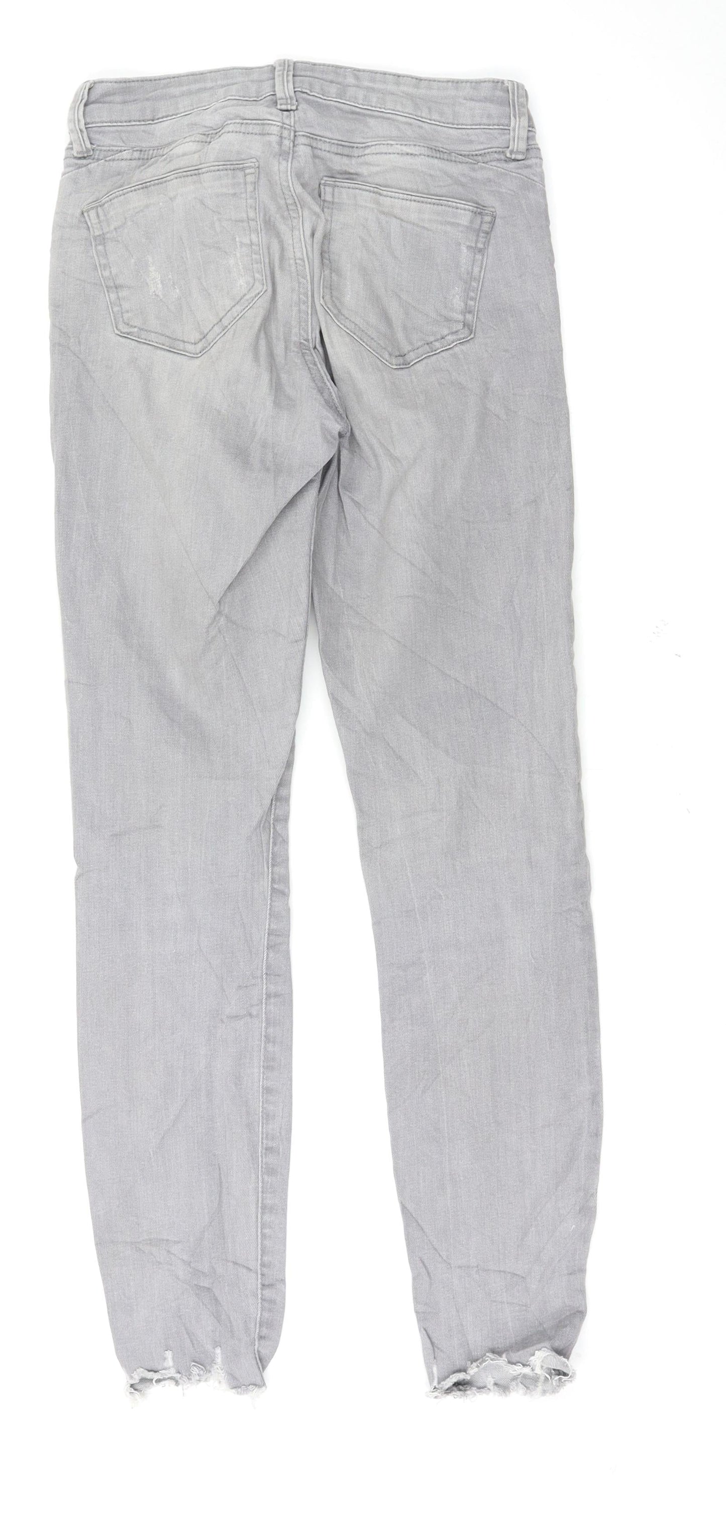 Denim & Co. Womens Grey   Skinny Jeans Size 6 L27 in