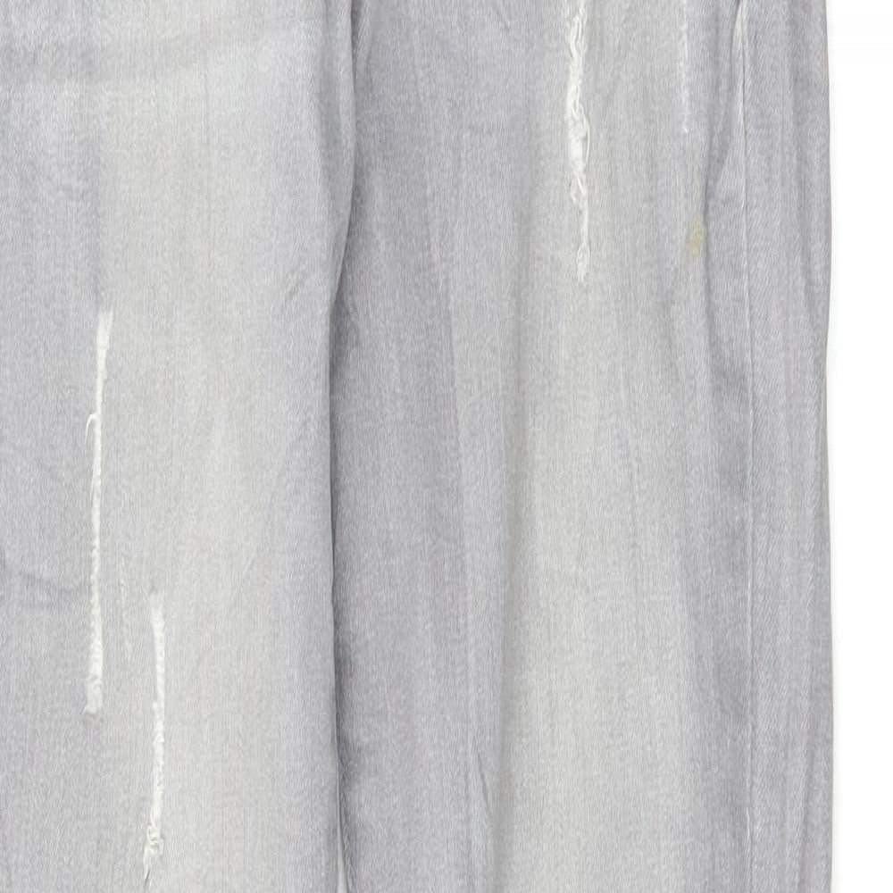 Denim & Co. Womens Grey   Skinny Jeans Size 6 L27 in