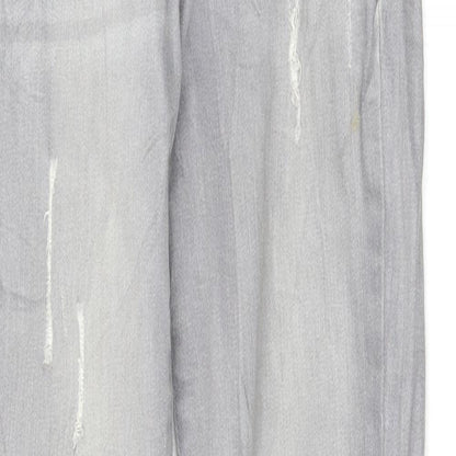 Denim & Co. Womens Grey   Skinny Jeans Size 6 L27 in