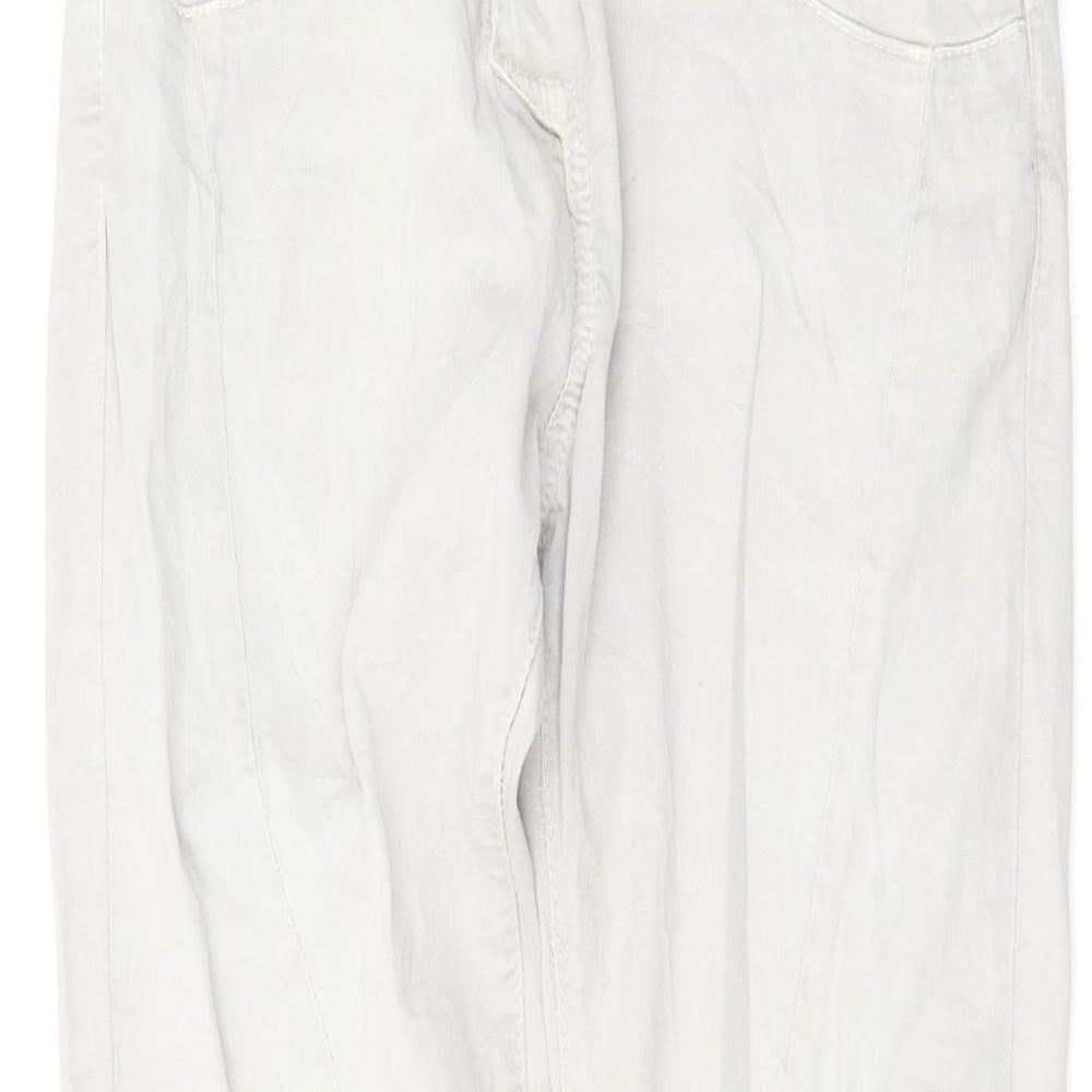 Womens UK Size 28 Preworn Regular Fit Skinny Grey Jeans