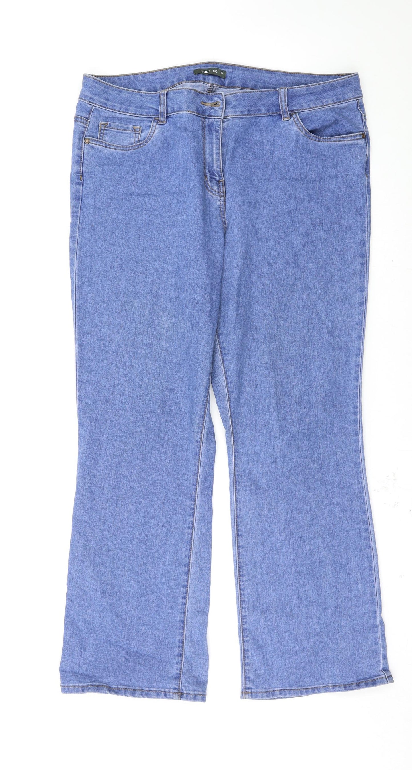 Bonmarché Womens Blue   Bootcut Jeans Size 16 L28 in