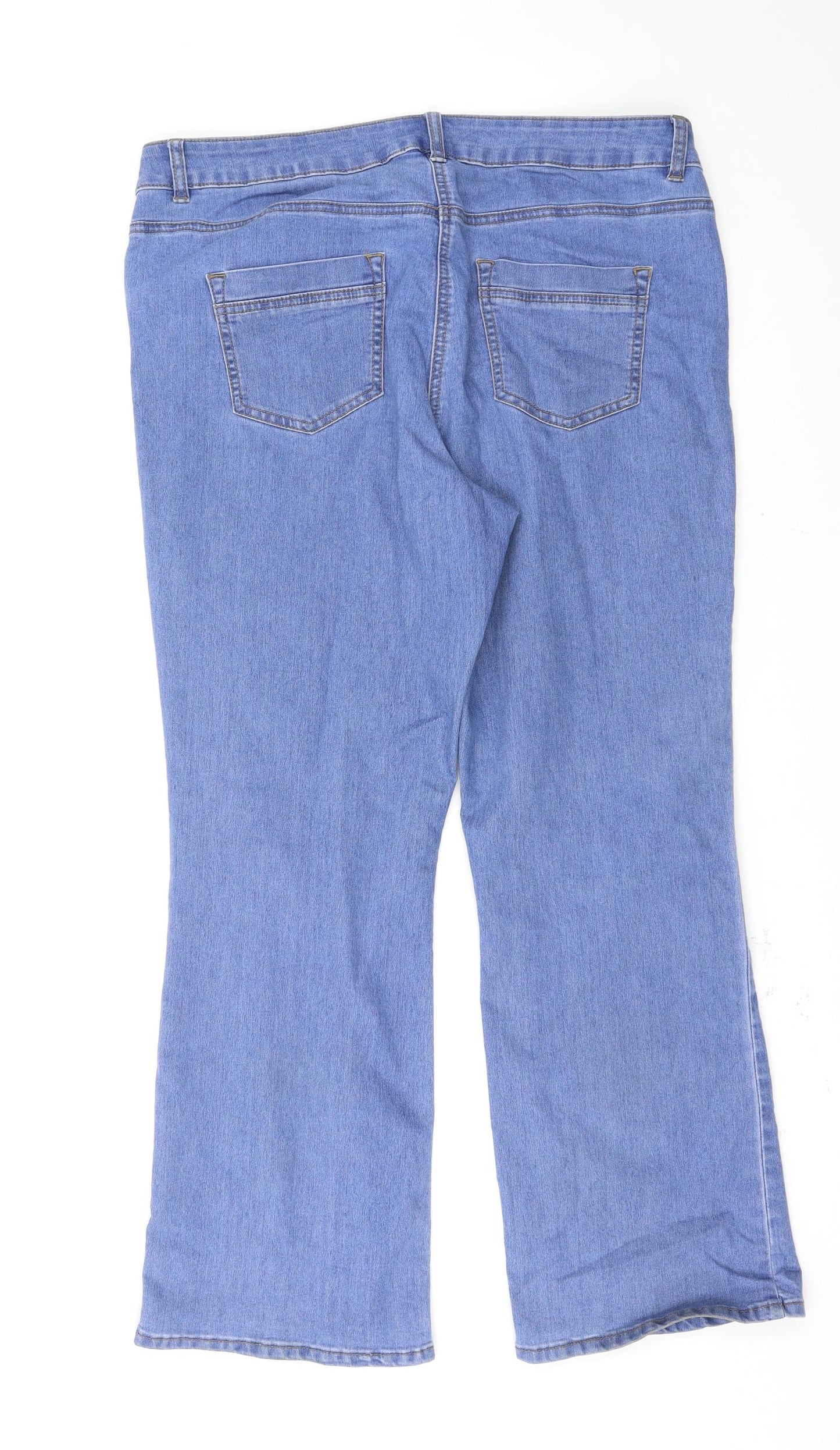 Bonmarché Womens Blue   Bootcut Jeans Size 16 L28 in