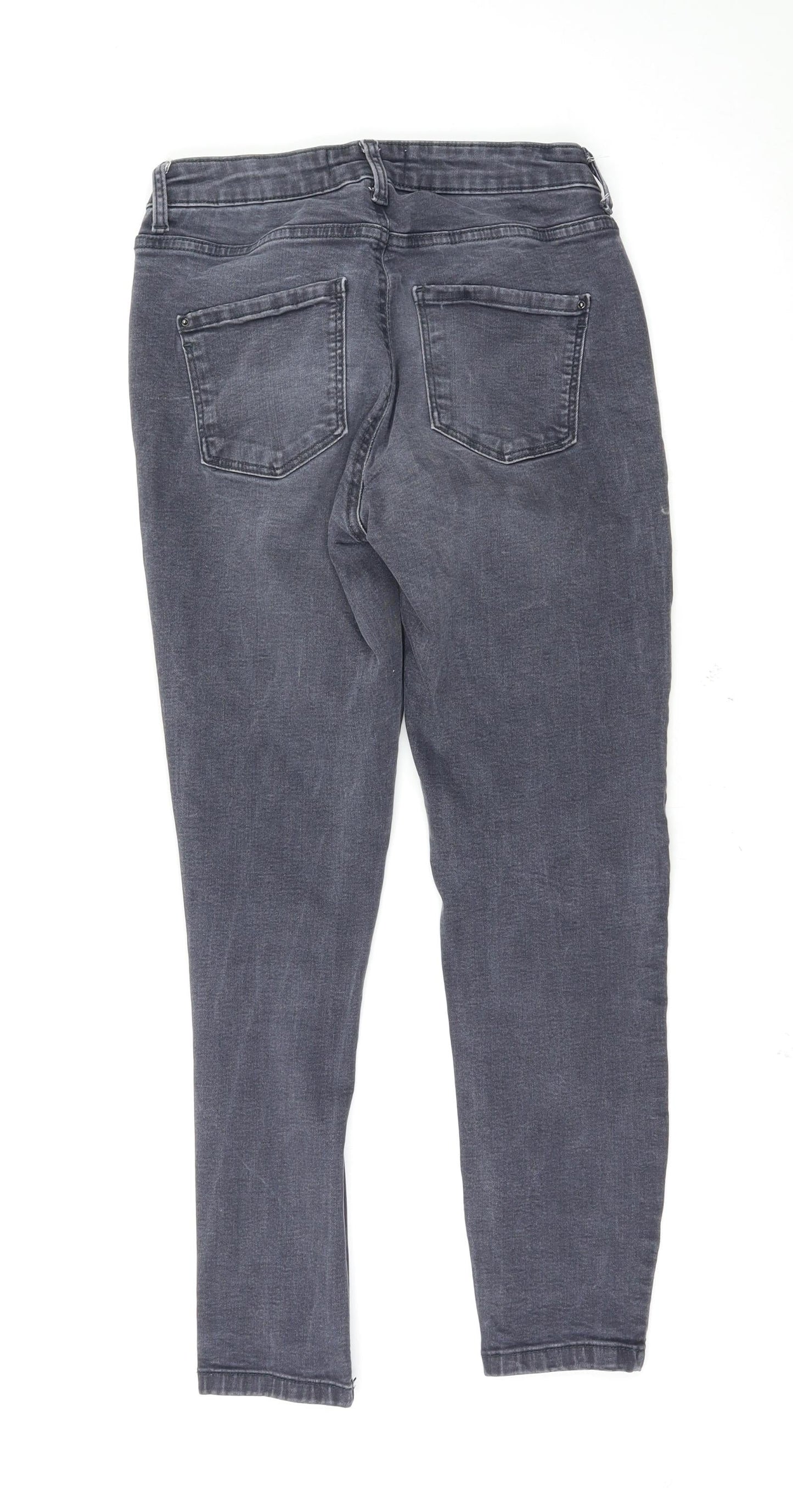 Dorothy Perkins Womens Grey   Skinny Jeans Size 10 L26 in