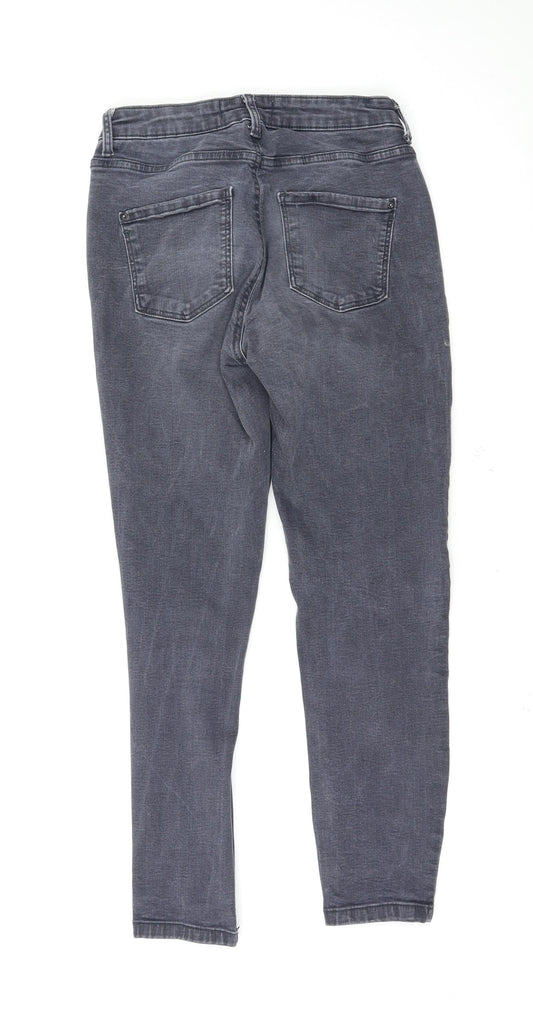 Dorothy Perkins Womens Grey   Skinny Jeans Size 10 L26 in