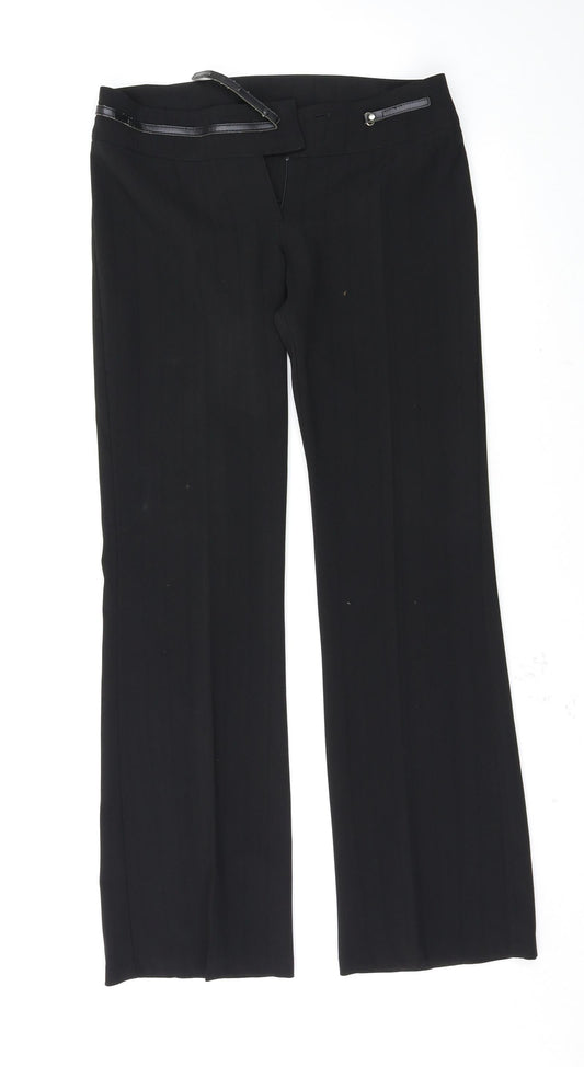 bay Womens Black   Trousers  Size 10 L31 in