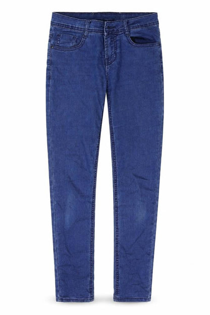 Front view of Attitude girls’ blue skinny jeans, size 13, years
