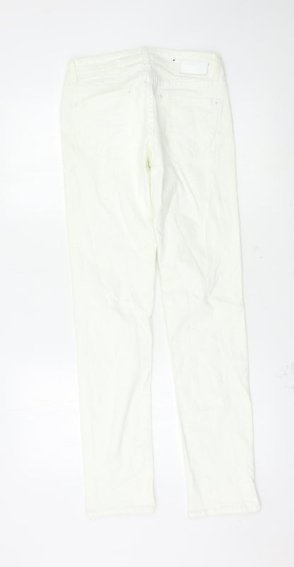 Womens UK Size 26 Diverse Regular Fit Skinny White Jeans