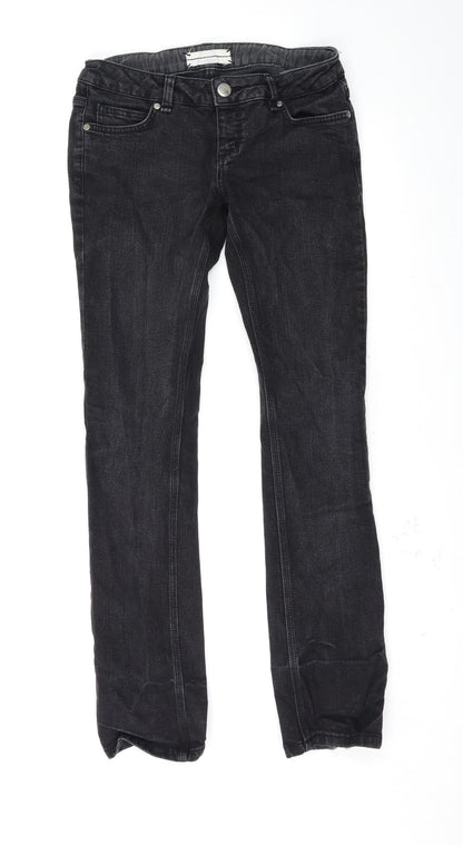 Topshop Womens Black   Skinny Jeans Size 28 L32 in