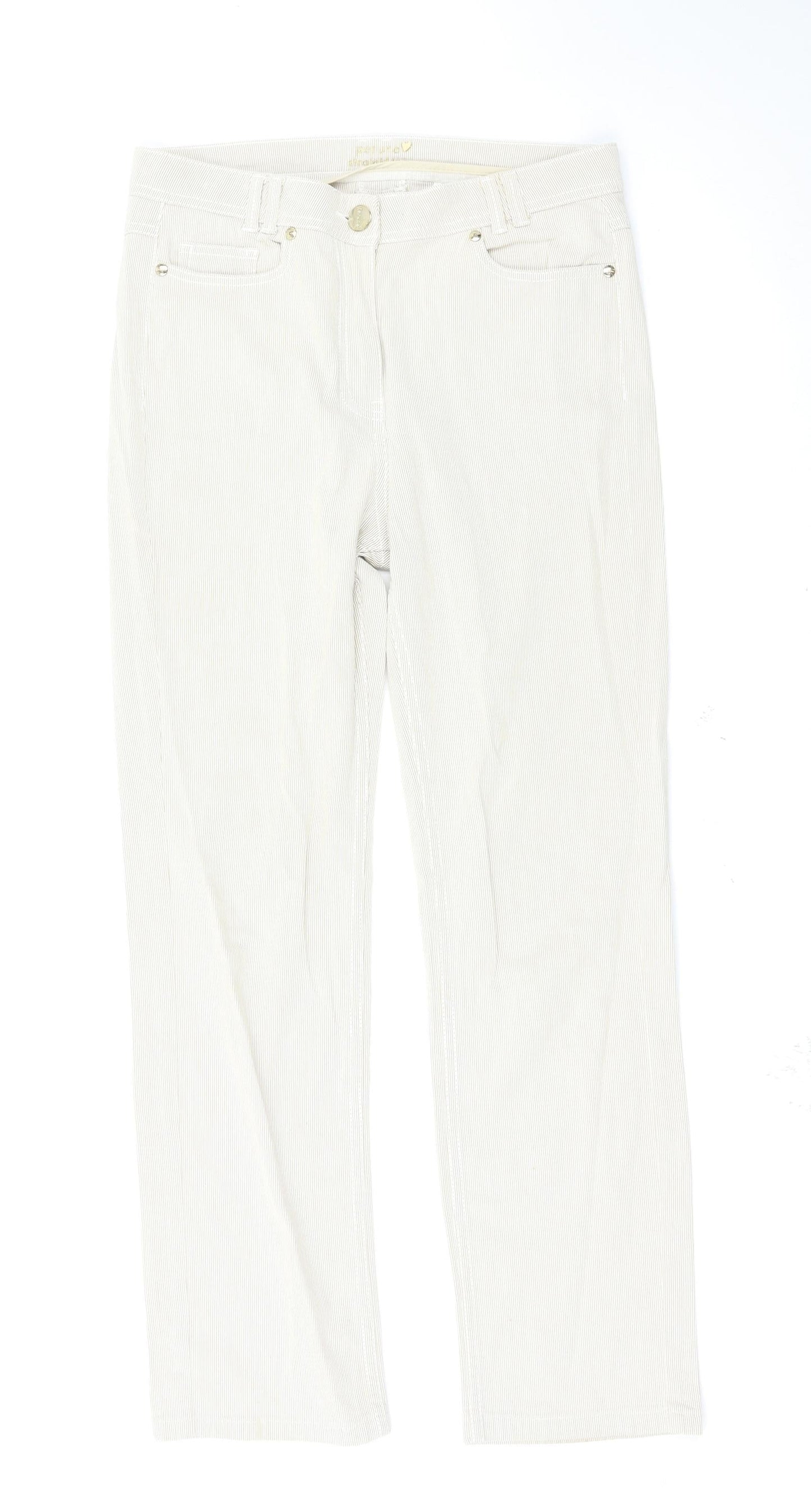 Per Una Womens Beige   Straight Jeans Size 31 L28 in