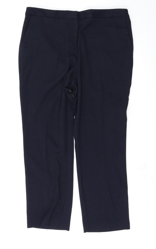 Matalan Womens Blue   Trousers  Size 14 L26 in
