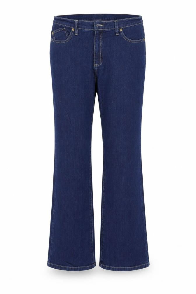Womens UK Size 35 Per Una Regular Fit Bootcut Blue Jeans