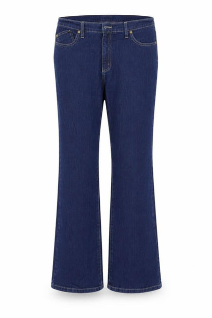 Womens UK Size 35 Per Una Regular Fit Bootcut Blue Jeans