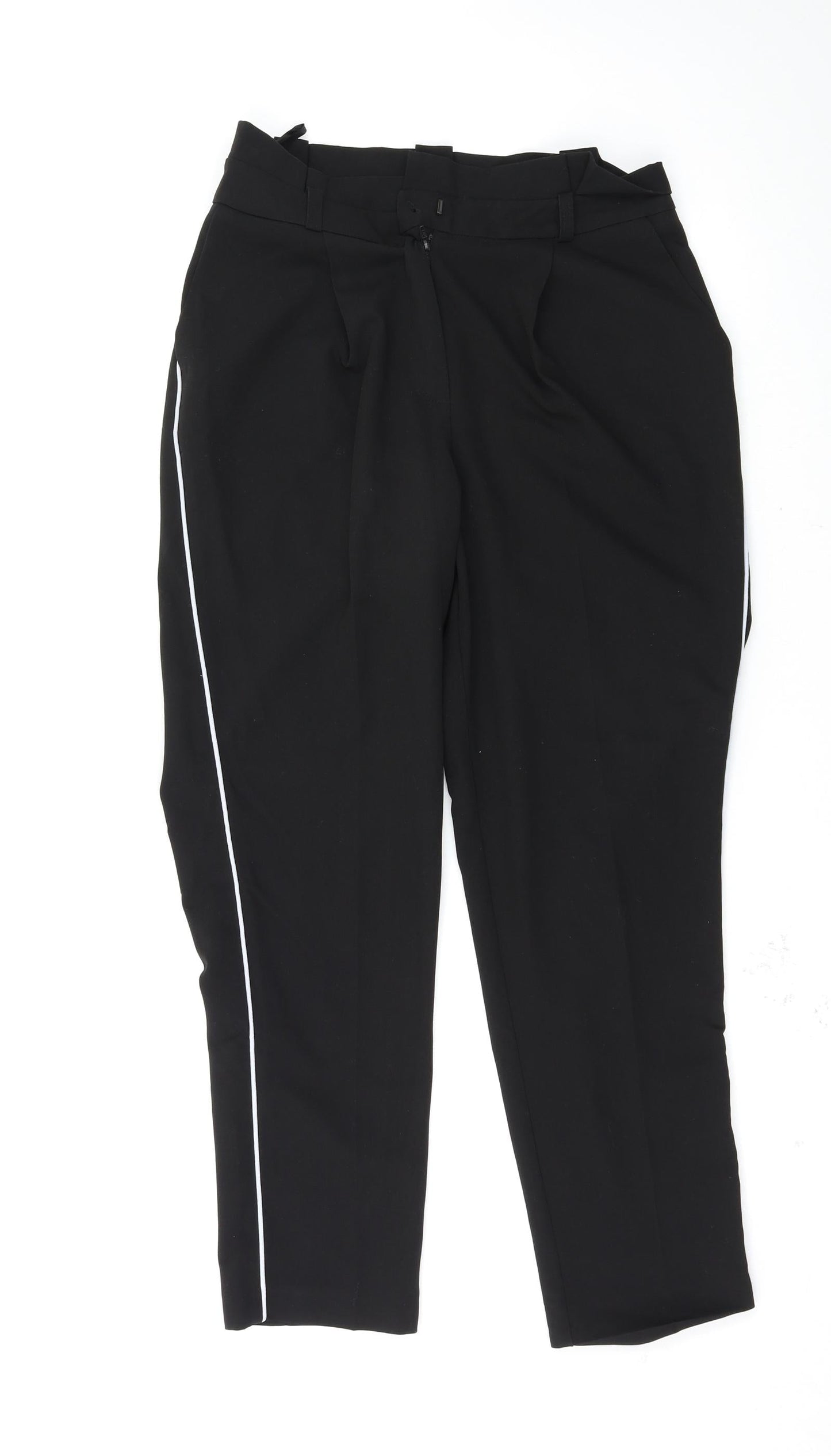 Womens UK Size 8 New Look Regular Fit  Black Trousers