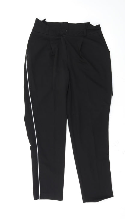 Womens UK Size 8 New Look Regular Fit  Black Trousers
