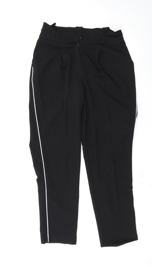 Womens UK Size 8 New Look Regular Fit  Black Trousers