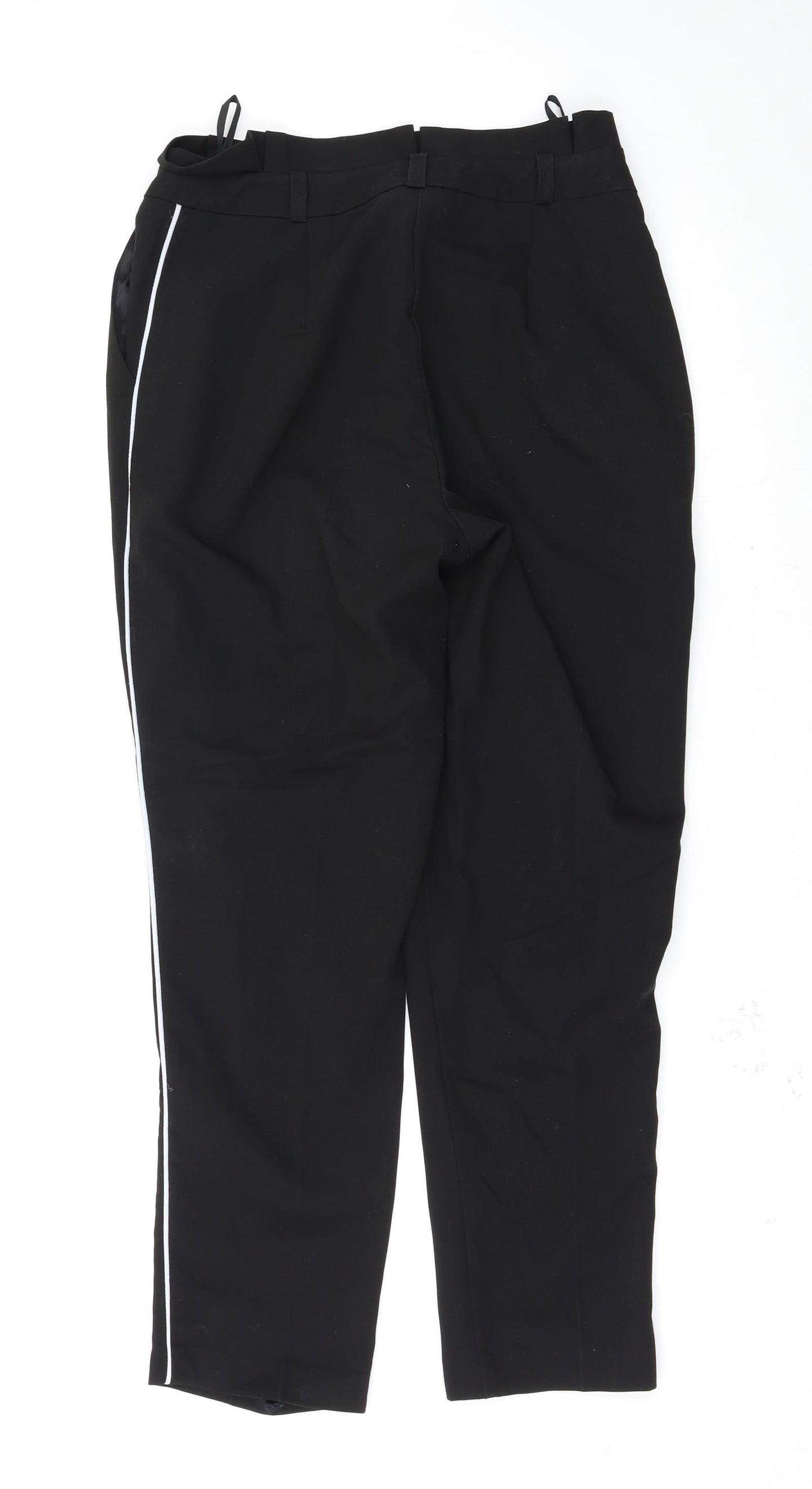Womens UK Size 8 New Look Regular Fit  Black Trousers