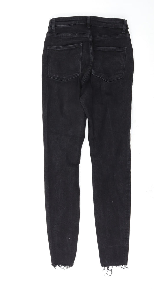 Denim & Co. Womens Black   Skinny Jeans Size 8 L28 in