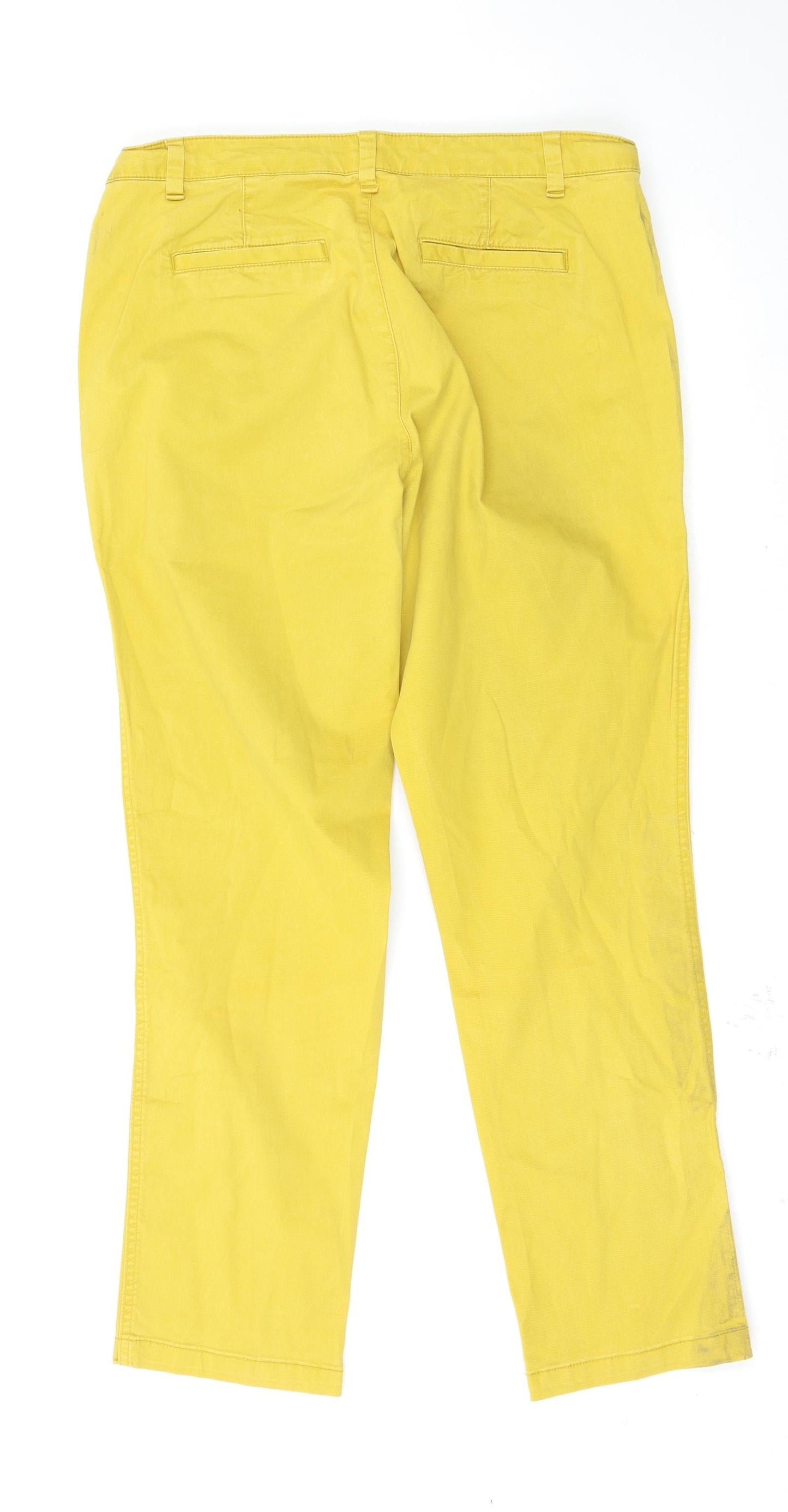 Womens UK Size 34 Gap Regular Fit  Yellow Trousers