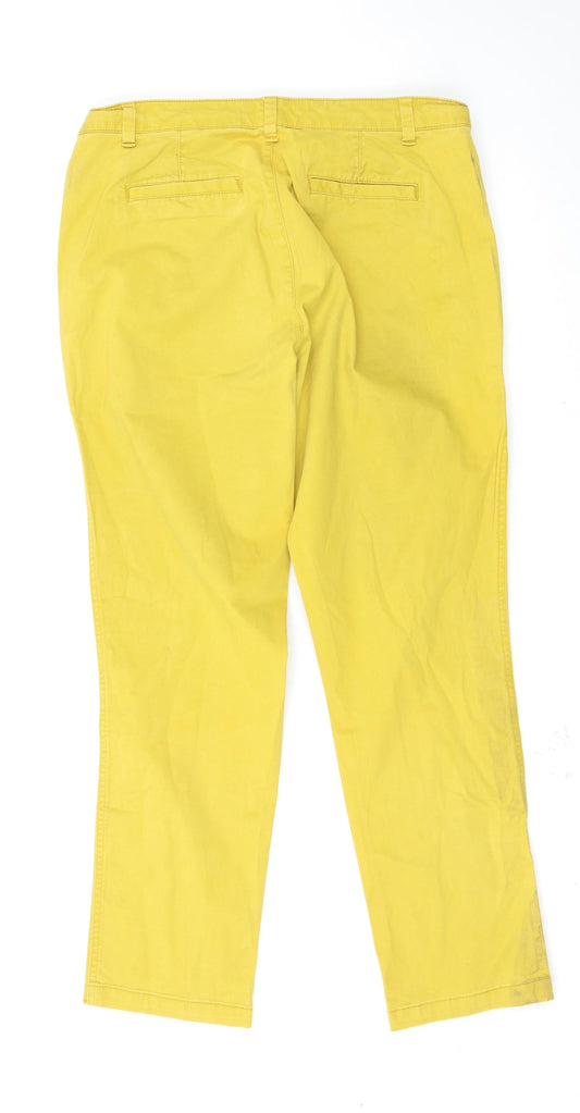 Womens UK Size 34 Gap Regular Fit  Yellow Trousers
