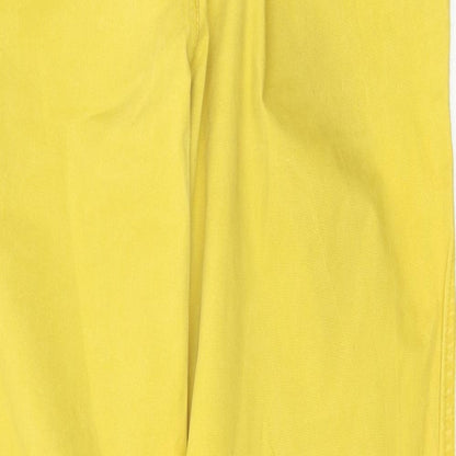Womens UK Size 34 Gap Regular Fit  Yellow Trousers
