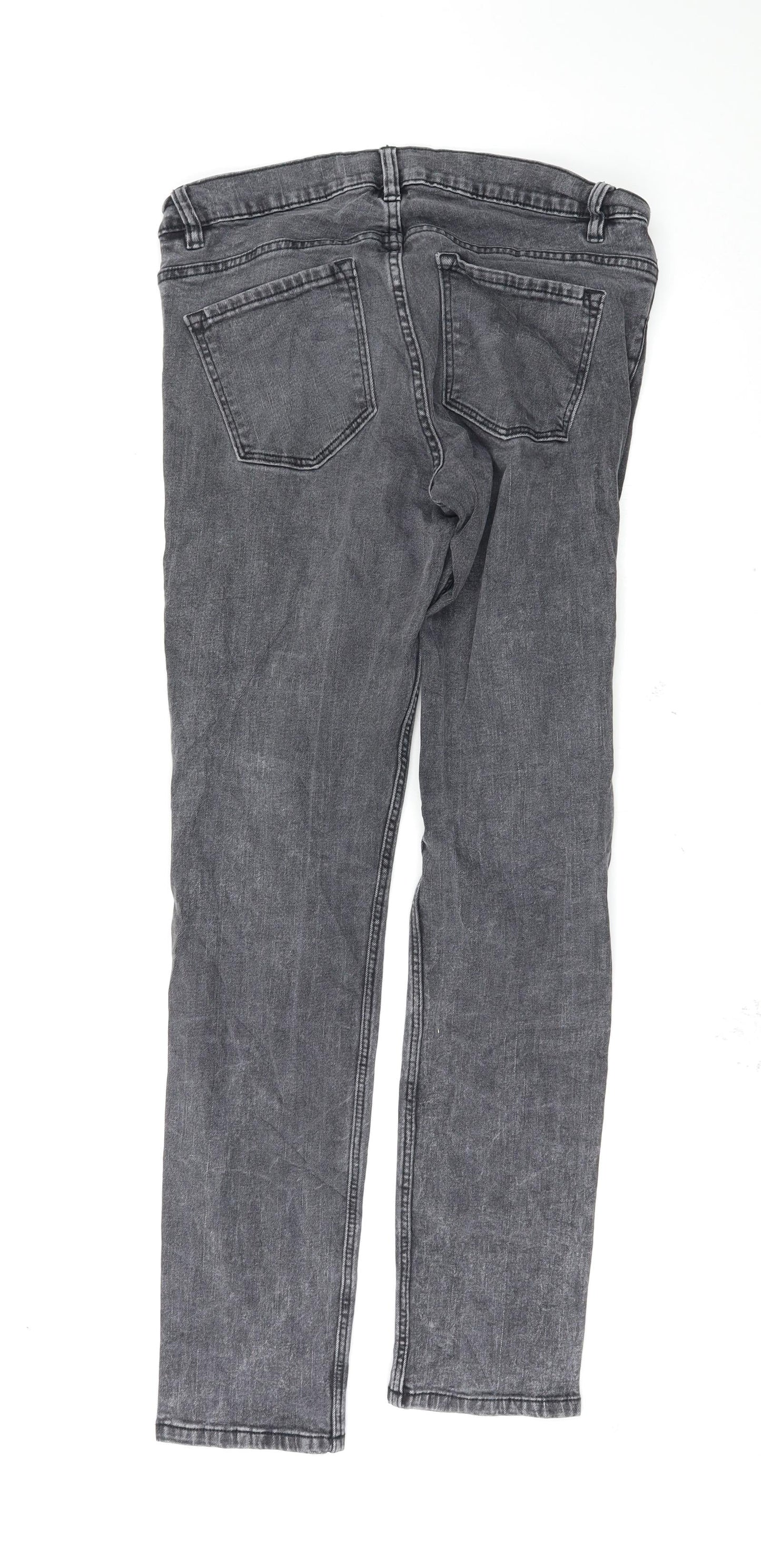 abbey denim Womens Grey   Skinny Jeans Size 32 L30 in