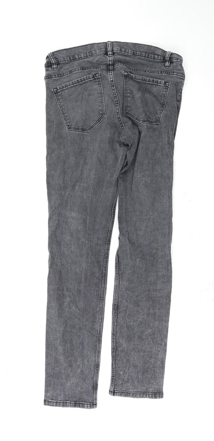 abbey denim Womens Grey   Skinny Jeans Size 32 L30 in