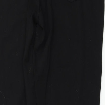 Womens UK Size 40 Preworn Regular Fit  Black Trousers
