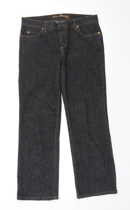 Miss Selfridge Womens Black   Straight Jeans Size 32 L27 in