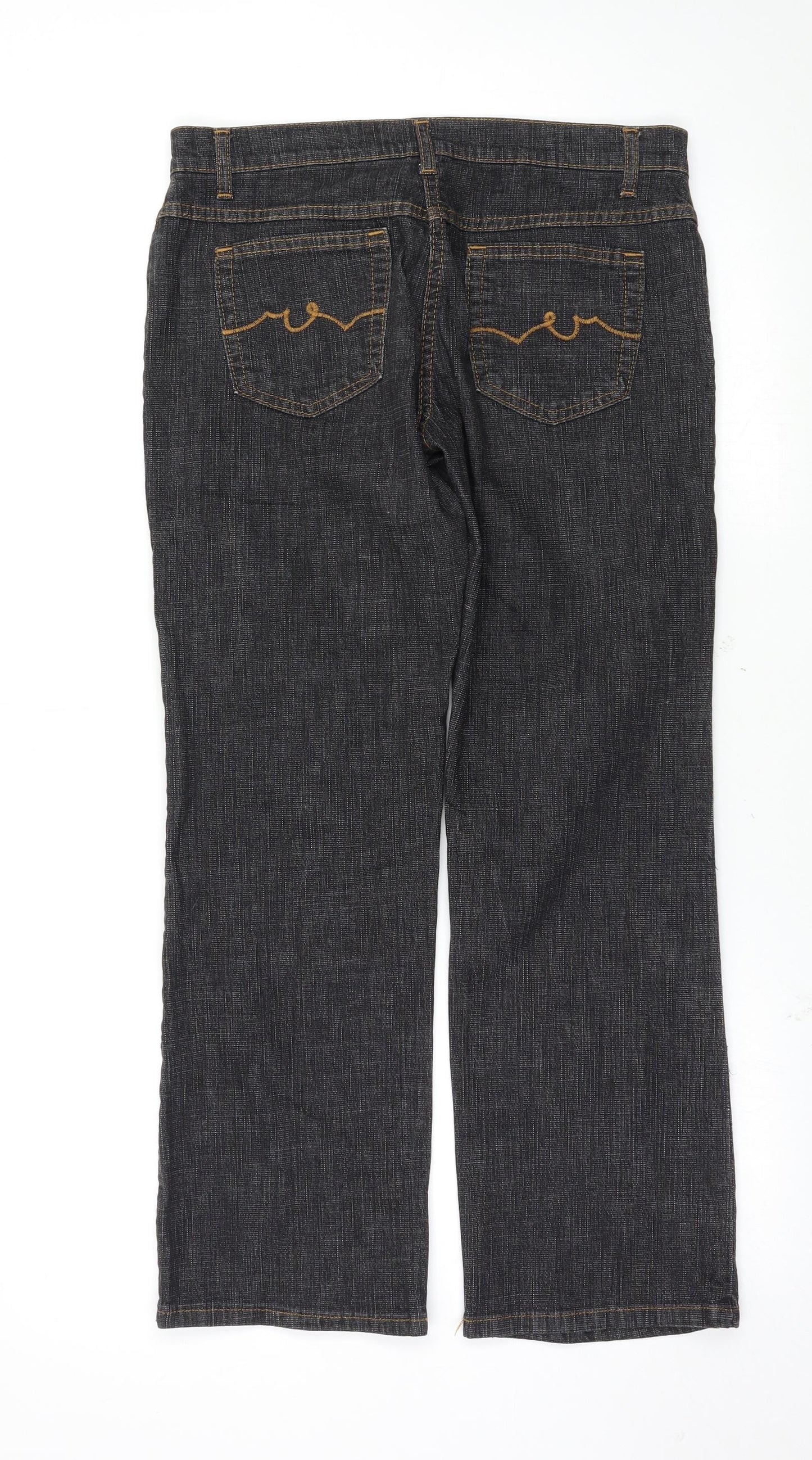 Miss Selfridge Womens Black   Straight Jeans Size 32 L27 in