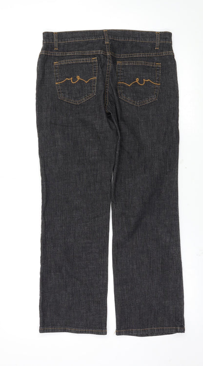 Miss Selfridge Womens Black   Straight Jeans Size 32 L27 in