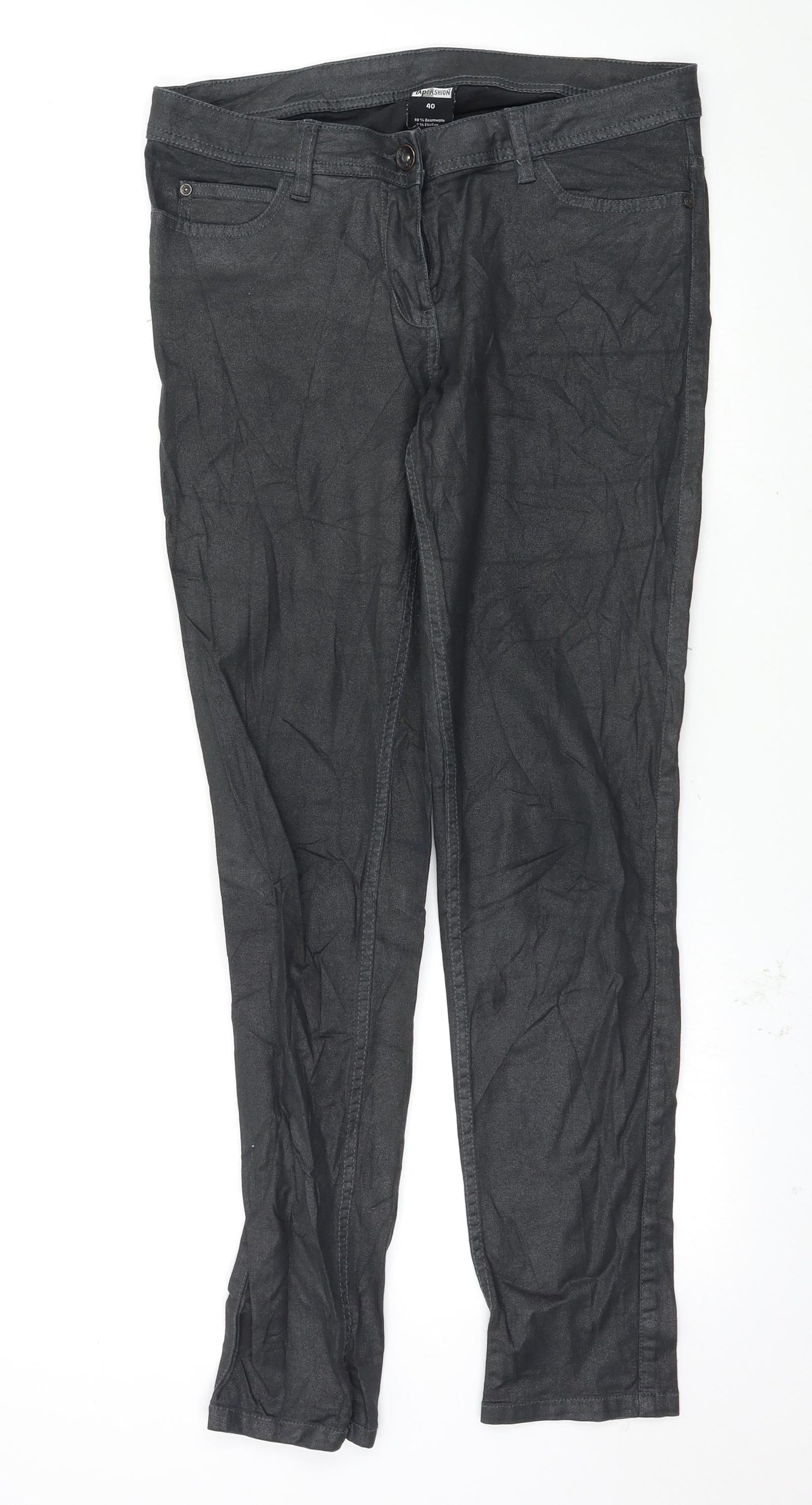 Womens UK Size 12 UpFashion Regular Fit Skinny Black Jeans