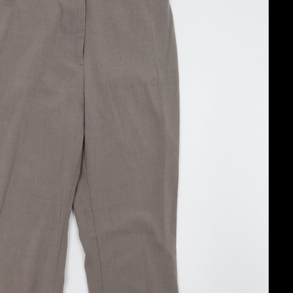 Womens UK Size 10 Marks and Spencer Regular Fit  Grey Trousers