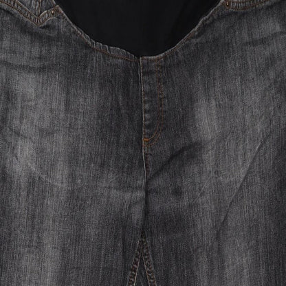 Womens UK Size XL H&M Regular Fit Straight Grey Jeans