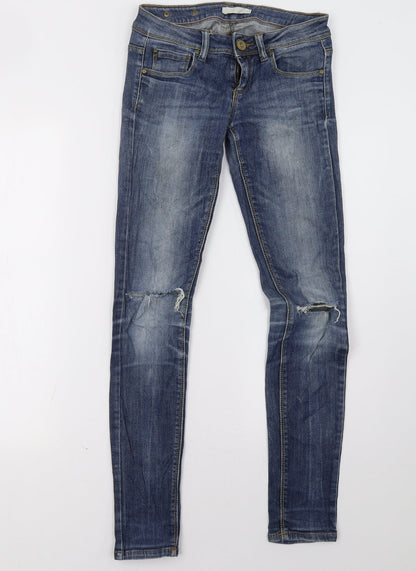 Womens UK Size 28 Terranova Regular Fit Straight Blue Jeans