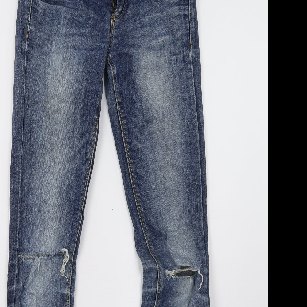 Womens UK Size 28 Terranova Regular Fit Straight Blue Jeans