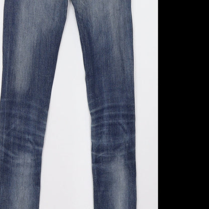 Womens UK Size 28 Terranova Regular Fit Straight Blue Jeans