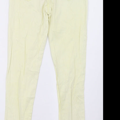 mohiti Womens Yellow   Straight Jeans Size 30 L30 in