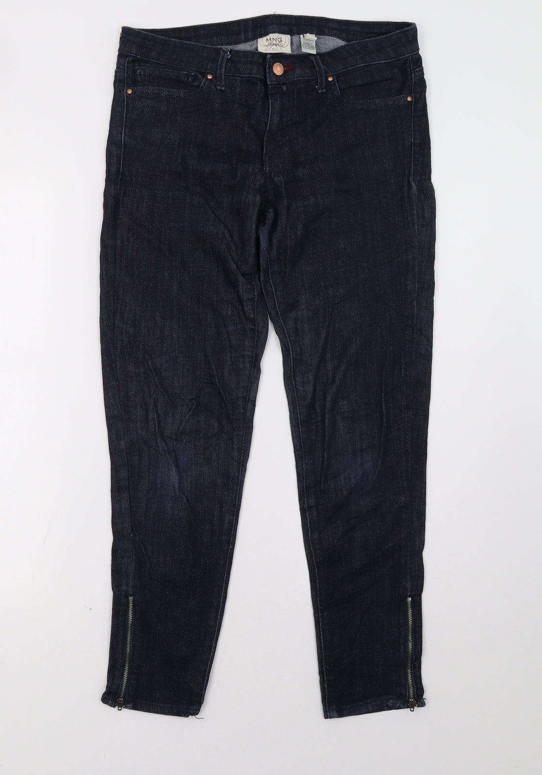 Mango Womens Blue   Straight Jeans Size 32 L28 in
