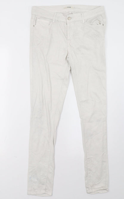 Womens UK Size 32 goodies Regular Fit Straight White Jeans
