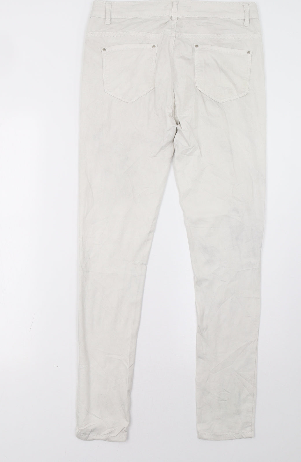 Womens UK Size 32 goodies Regular Fit Straight White Jeans