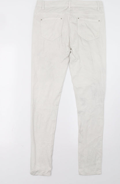 Womens UK Size 32 goodies Regular Fit Straight White Jeans