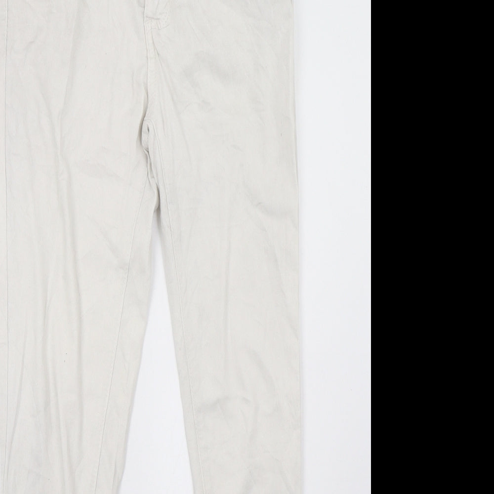Womens UK Size 32 goodies Regular Fit Straight White Jeans