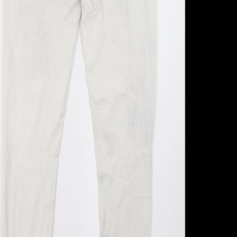 Womens UK Size 32 goodies Regular Fit Straight White Jeans