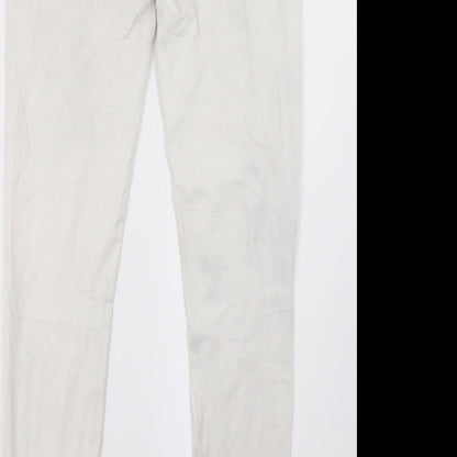 Womens UK Size 32 goodies Regular Fit Straight White Jeans