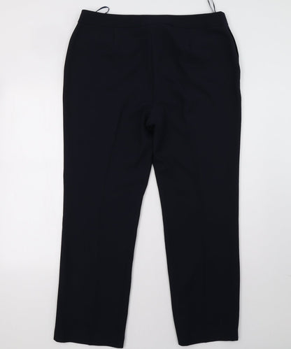 Womens UK Size 16 bonmarch Regular Fit  Blue Trousers