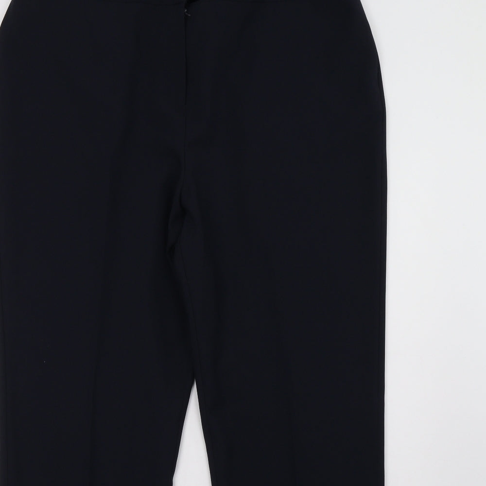 Womens UK Size 16 bonmarch Regular Fit  Blue Trousers