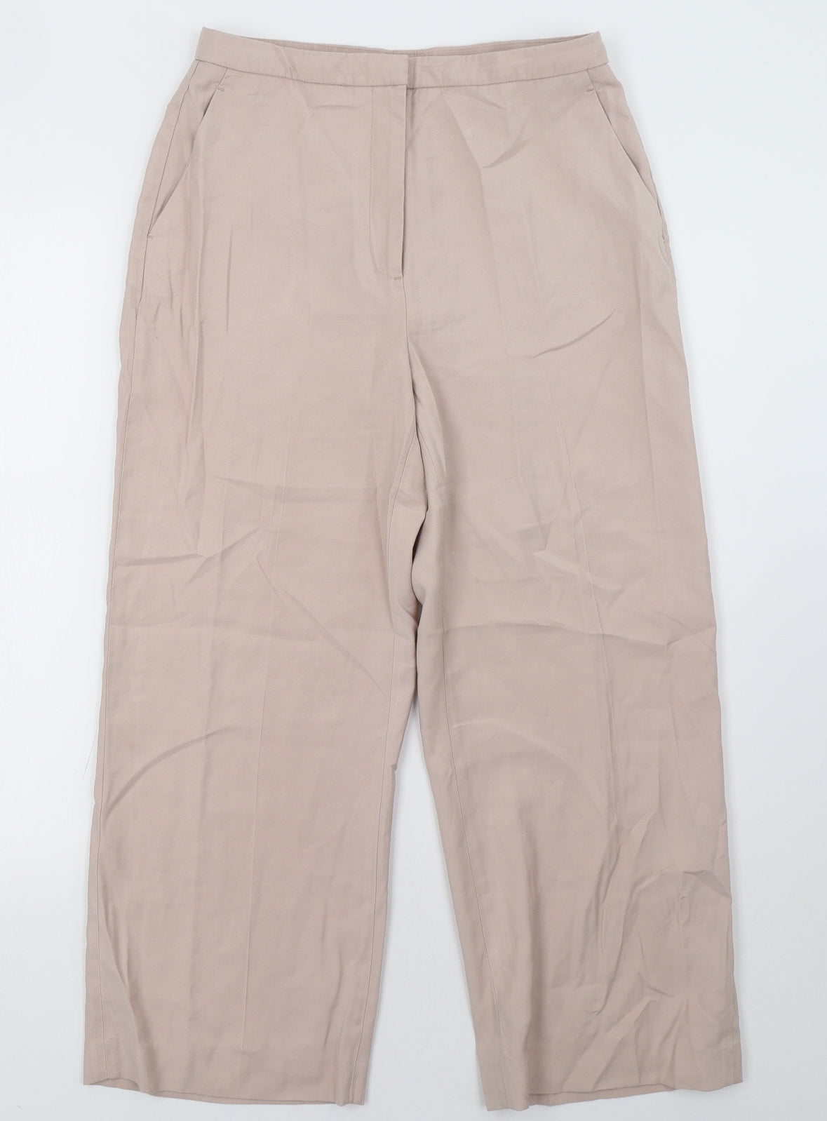 Womens UK Size 10 H&M Regular Fit  Pink Trousers